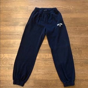 Navy Blue Brandy melville sweatpants
